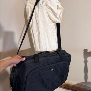 Callaway Black Men's Messenger Bag with Front Zip Pocket